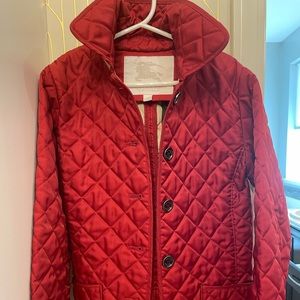 Burberry red kid jacket size 8